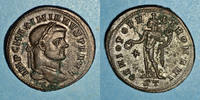 ROMAN EMPIRE Follis Maximien Hercule, 1er règne (286-305). . Ticinum, 2e officine. 296-297. R/: Génie -
