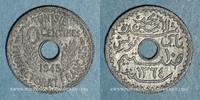 OLD FRENCH COLONIES 10 centimes Tunisie. Mohammed al -Amine, bey (1362-76H). -