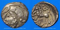 CELTIC COINS Eduens. Bourgogne. Quinaire à la tête casquée, 1er siècle AC -
