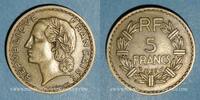 FRENCH MODERN COINS 5 francs 3e république (1870-1940). Lavrillier bronze d'aluminium -