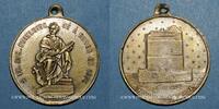 MEDALS Orléans. François Adrien Boieldieu, compositeur. Médaille laiton argenté -