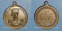REVOLUTIONARY DOCUMENTS and WAR OF 1870 Révolution de Le général Cavaignac. Médaille cuivre jaune. 23,12 mm -