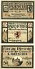 GERMANY - EMERGENCY NOTES (1914-1923) K - Z 10 pf Lauenstein. Gemeinde. Série de 3 billets. 25 pf juin 1921, 50 pf n. d. -