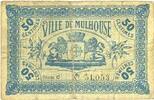 FRENCH EMERGENCY NOTES 50 centimes Mulhouse (68). Ville. Billet Série C -