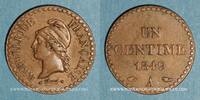 FRENCH MODERN COINS 1 centime 2e république (1848-1852). -
