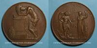MEDALS bronze Louis XVIII . Hommage aux Bourbons. Médaille -