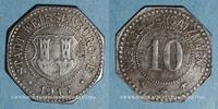 FRENCH EMERGENCY COINS 10 pfennig Wissembourg (67). Ville. Fer -