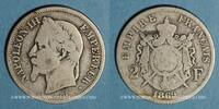 FRENCH MODERN COINS 2 francs 2e empire (1852-1870). tête laurée Strasbourg -