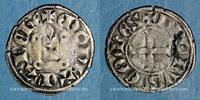 OTHER FEUDAL COINS Denier Comté de la Marche. Charles de France . tournois -