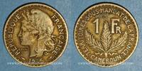 OLD FRENCH COLONIES 1 franc Cameroun. Territoires sous mandat français (1919-1945). -