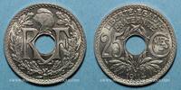 FRENCH MODERN COINS 25 centimes 3e république (1870-1940). Lindauer, type souligné, -
