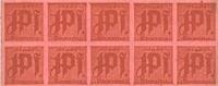 GERMANY - EMERGENCY NOTES (1914-1923) K - Z 1 pf Passau. Stadt. Billets, 10 x n. d. Carton rosé, épais -