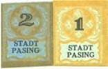 GERMANY - EMERGENCY NOTES (1914-1923) K - Z 1 pf Pasing. Stadt. Billets 2 pf -