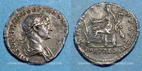 ROMAN EMPIRE Denier Trajan (98-117). . Rome, R/: la Fortune -