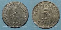 FRENCH EMERGENCY COINS 5 pfennig Strasbourg (67). Ville. Fer -