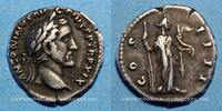 ROMAN EMPIRE Denier Antonin le Pieux (138-161). . Rome, 155-156. R/: la Fortune -