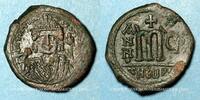 BYZANTINE EMPIRE Follis Empire byzantin. Maurice Tibère (582-602). . Théopoulis, 586-587 -