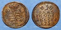 GERMANY before 1870 1 heller Saxe-Cobourg-Saalfeld. Christian Ernest et François Josias (1735-1745). -
