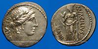 ROMAN REPUBLIC Denier vers 49 République romaine. Man. Acilius Glabrio (... 200.27 £  +  8.19 £ shipping