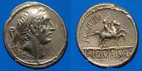 ROMAN REPUBLIC Denier vers 56 République romaine. L. Marcius Philippus (... 136.98 £  +  8.19 £ shipping