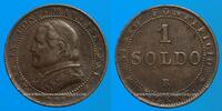 EUROPE 1 soldo 1867 R Vatican. Pie IX (1846-1878).  1867R, an XXI. Rome TB 5.20 £  +  8.19 £ shipping