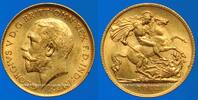 GOLD FOREIGN COINS Grande Bretagne. Georges V (1910-1936). 1/2 souverain (PTL 917. 3,99 g) -