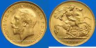 GOLD FOREIGN COINS Grande Bretagne. Georges V (1910-1936). 1/2 souverain (PTL 917. 3,99 g) -