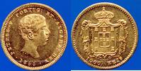 GOLD FOREIGN COINS 1000 reis Portugal. Pierre V (1853-1861). (PTL 1,79 g. 917) -