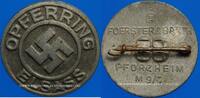 DECORATIONS Alsace. 3e Reich. Badge Opferring Elsass, ca -