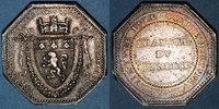 TOKENS Jeton Lyon. Chambre de Commerce. argent octogonal. Sans poinçon -