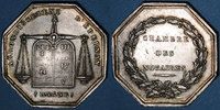 TOKENS Jeton Notaires. Epernay. argent. Poinçon : main indicatrice -