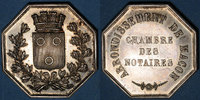 TOKENS Jeton Notaires. Mâcon. argent. Poinçon : corne d'abondance -