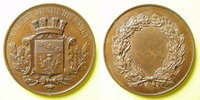 MEDALS Société de Tir de Nancy. Médaille en cuivre. 55 mm. Poinçon : abeille -