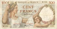 NOTES OF THE BANQUE DE FRANCE 100 francs Banque de France. Billet. Sully, -
