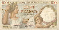 NOTES OF THE BANQUE DE FRANCE 100 francs Banque de France. Billet. Sully, -