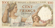 NOTES OF THE BANQUE DE FRANCE 100 francs Banque de France. Billet. Sully, -