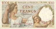 NOTES OF THE BANQUE DE FRANCE 100 francs Banque de France. Billet. Sully, -