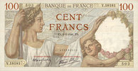 NOTES OF THE BANQUE DE FRANCE 100 francs Banque de France. Billet. Sully, -