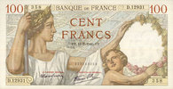 NOTES OF THE BANQUE DE FRANCE 100 francs Banque de France. Billet. Sully, -