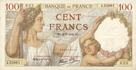 NOTES OF THE BANQUE DE FRANCE 100 francs Banque de France. Billet. Sully, -