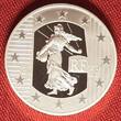 Frankreich France 50 Euro Silber 5 Ounces Unzen Fine Fein 2009 Semeuse: 50th anniversary of the European Court of Human Rights (1959-2009) Proof Box coa Slipcase see original pictures