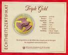 San Marino 5 Euro 1 Unze Silber 2024 Golden Eagle Adler Gelbgold, Rot, Weißgold Applikation USA BU Triple gold plated German Reppa COA