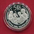Vatikan 5 Euro Silber 2017 50. Weltfriedenstag proof in capsule with certificate, orig. packaging
