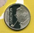 Belgien 10 Euro Silber 2003 George Simenon Proof mit Folder