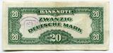 Bundesrepublik Deutschland Berlin 20 DM Deutsche Mark 1948 Währungsreform Currency Reform Kopfgeld B-Stempel USA XF AU