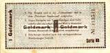 Wertbestaendiges Notgeld Eine Goldmark 1.11.1923 Kreis Herrschaft Schmalkalden Serie B used