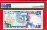Tunesien 10 Dinars 1983 Bourguiba PMG 64 Choice Uncirculated