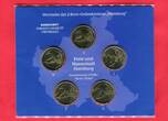 Deutschland 5 x 2 Euro Gedenkmünzenset 2008 Hamburg Michel St. Michaelis Stempelglanz BU official coin set