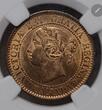 CANADA Kanada 1 Cent 1859 Narrow 9 Very Rare in this condition NGC MS 65 RB