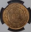 CANADA Kanada 1 Cent 1859 Narrow 9 Very Rare in this condition NGC MS 65 RB